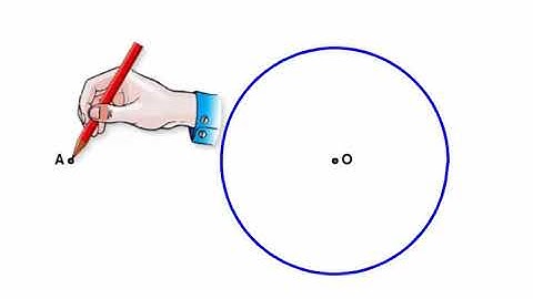 [Hình học 9 ] Cách vẽ tiếp tuyến từ một điểm nằm ngoài đường tròn