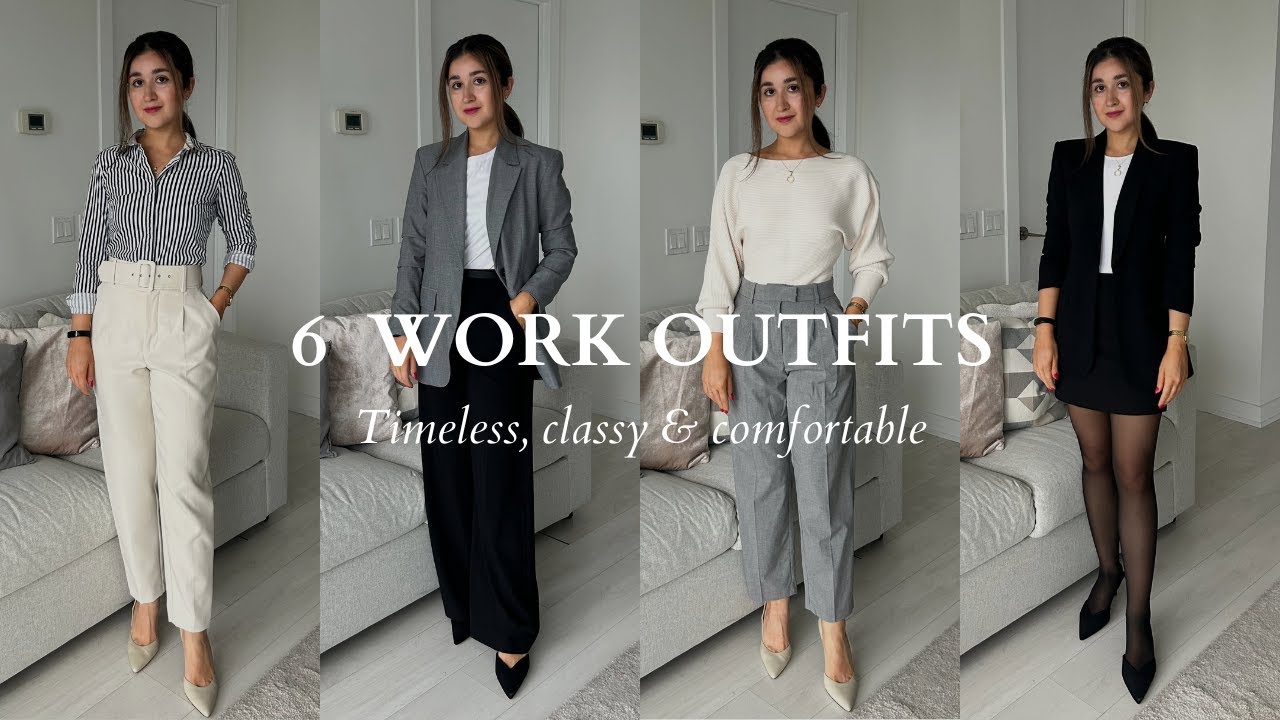 6 OFFICE OUTFIT IDEAS | WHAT TO WEAR TO WORK IN AUTUMN/WINTER | CHIC ...