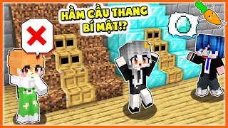 Kamui Và Bộ Ba Phá Hoại Thử Thách Khám Phá HẦM Cầu Thang Kim Cương Và Đất Bí Mật Trong Minecraft