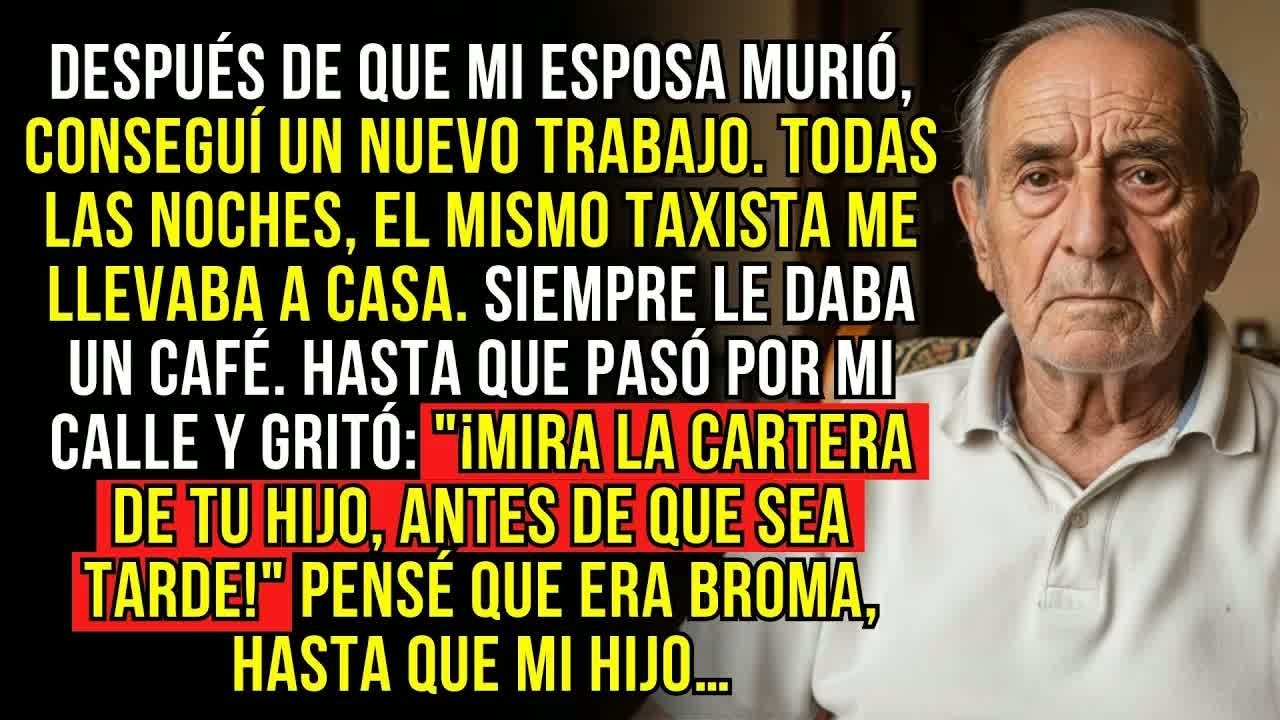 “El taxista me advirtió sobre mi hijo… revisé su cartera y se me heló la sangre”