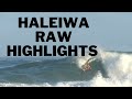 Haleiwa surfing highlights.