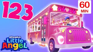 Wheels on the Party Bus  + More Little Angel Nursery Rhymes and Kids Songs | Learning | ABCs 123s