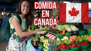 ¿Cuánto cuesta la comida en Canadá? Visito el mercado de frutas y verduras marché JeanTalon