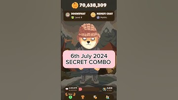 MEMEFI SECRET COMBO TODAY 6TH JULY 2024  #memefi #memeficombo  #dailycombo #cryptoairdrop #crypto