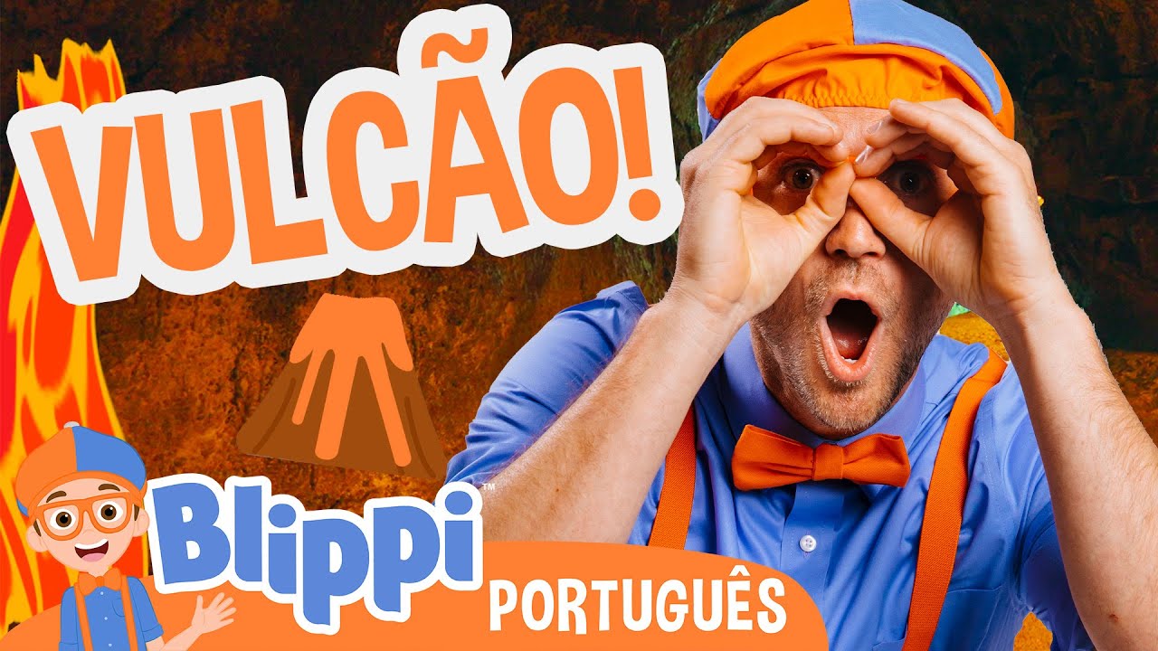 Blippi Explora um Vulcão! | Blippi em Português | Vídeos Educativos para Crianças