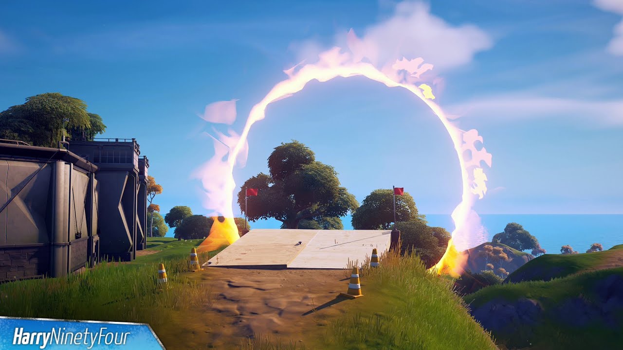 Drive Through Flaming Rings All Locations Fortnite YouTube