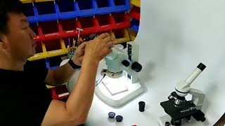 Luckyzoom Stereo Zoom binocular trinocular biological microscope