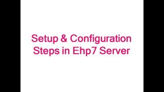 Setup and Configuration Steps in Ehp7 Server - SAPUI5