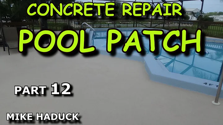 CONCRETE REPAIR/PATCH (Part 12) Mike Haduck