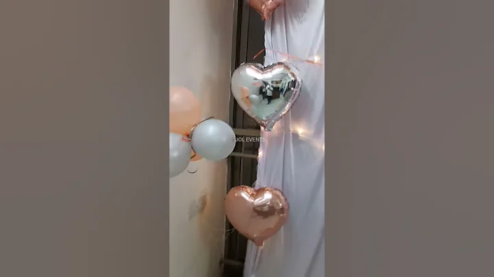 Room decoration for birthday surprise, Birthday decoration, Balloon decoration at home