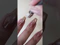 100均ネイル♡ちゅるシュワカラーの作り方🍊🧡#マグネットネイル#ネイル動画 #セルフネイル