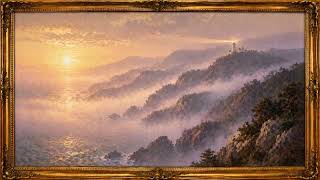 Foggy Coastal Lighthouse at Dawn | 4K Framed Art Screensaver | 2 Hours Silent Display for Your TV screenshot 4