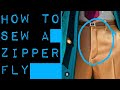 How to sew a front fly zipper easily . DIY . NDIFON NTUI