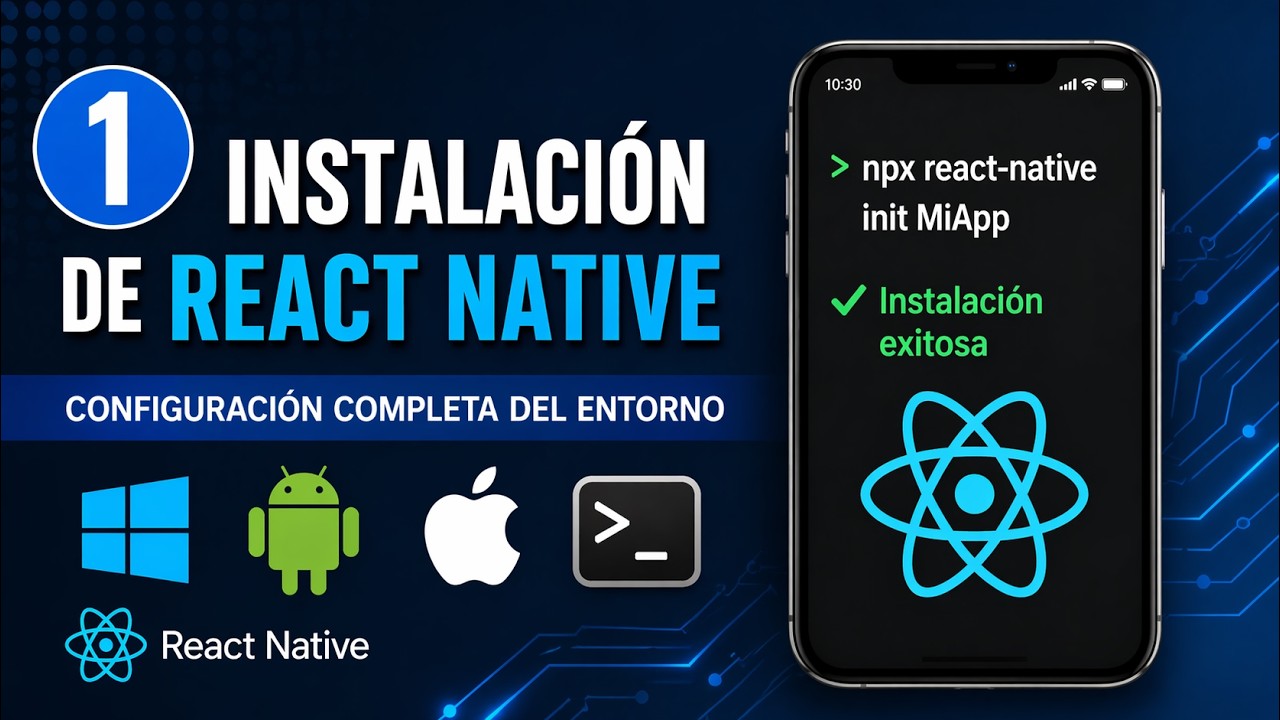 Video 1 – Instalación React Native - YouTube