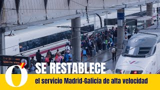 El servicio Madrid-Galicia de alta velocidad se restablece tras revisar la infraestructura