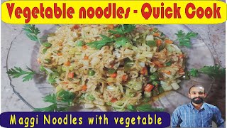 Quick cook vegetable noodles | Maggi noodles