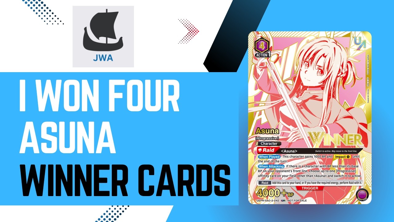 How I Won FOUR Asuna Union Rare Winner Cards (SAO Vol. 2) - YouTube