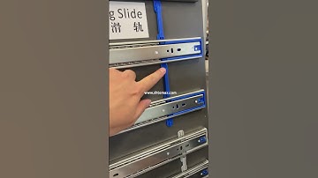 soft close drawer slide with lock #kitchen #drawerslide #shorts