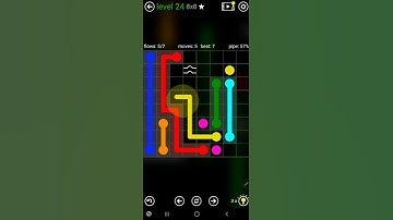 How To Solve Flow Free Bridges Classic Pack Level 24 8x8 Board Walk Through Solution Walkthrough