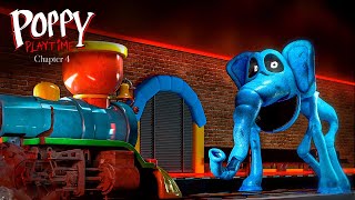 Bubba Bubbaphant Vs Train - Poppy Playtime: Chapter 4 (Gameplay #31)