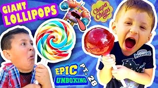 GIANT CHUPA CHUPS LOLLIPOPS vs. TOY!  Smash w/ Candy (Skylanders Imaginators Epic Unboxing Pt. 28)