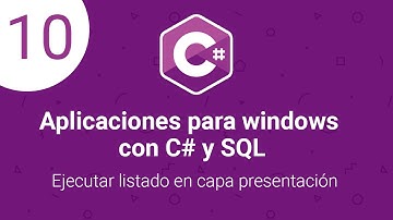 10. Ejecutar listado en capa presentación | Crea aplicaciones para windows con C# y SQL en 4 Capas