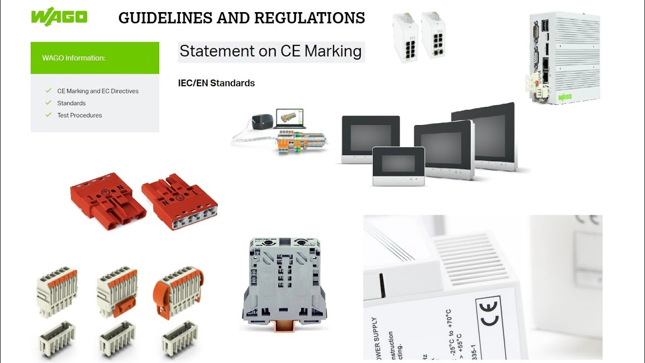 WAGO Guidelines and regulations / CE Marking and EC Directives / IEC/EN Standards / Test Procedures