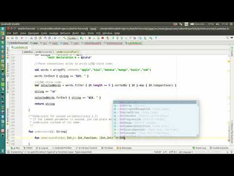 Android Kotlin Tutorial #132 - Lambdas - Higher-Order Functions - underscore