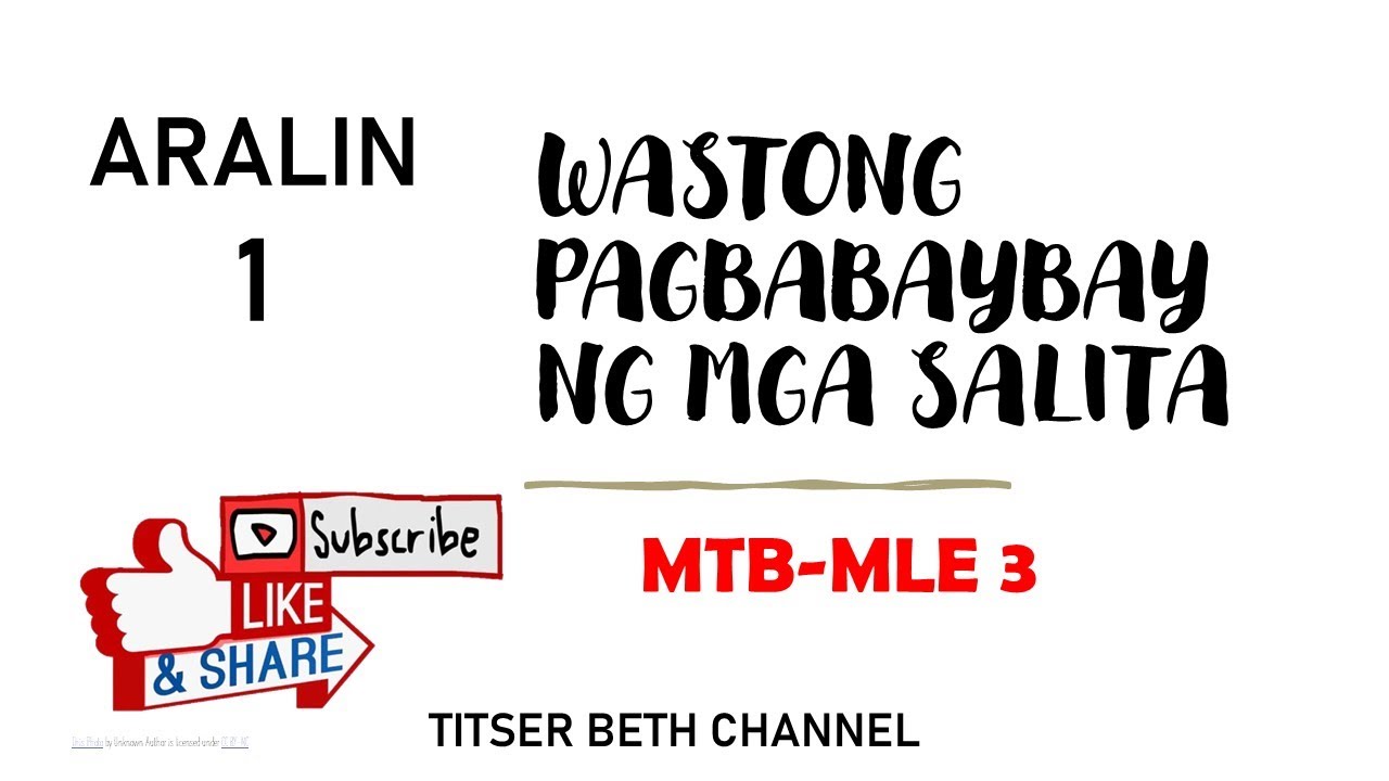Download Aralin 1 Wastong Pagbabaybay ng mga Salita-MELC