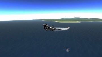 MIG like fighter dropping bombs in KSP