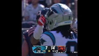 Gerald Everett catches for a 17-yard Gain vs. Carolina Panthers