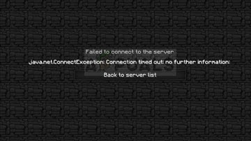 Failed to connect to the server - java.net connectException; connection timed out; no further
