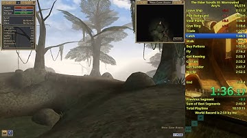 Morrowind Any% Speedrun in 2:58.44