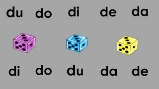 sílaba da de di do du