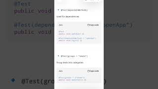 TestNg Annotations #shorts