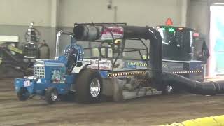 Nathan Graham "Blue Reaper" Mod Turbo tractor pull at the Keystone Nationals