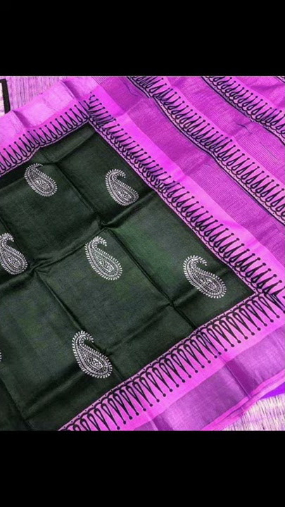 TUSSAR SILK BLOCK PRINTED EXCLUSIVE SAREES
