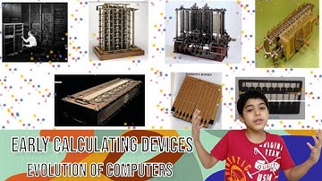 Early calculating devices || Computer evolution class 5 || Easy kids ppt tutorial for early computer
