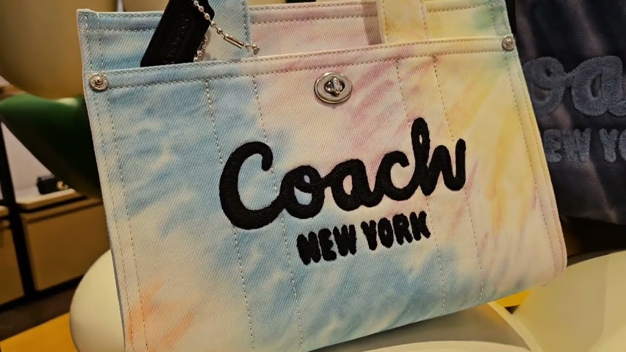 New In, Coach Cargo Tote Bags in Tie Dye Fabric - YouTube