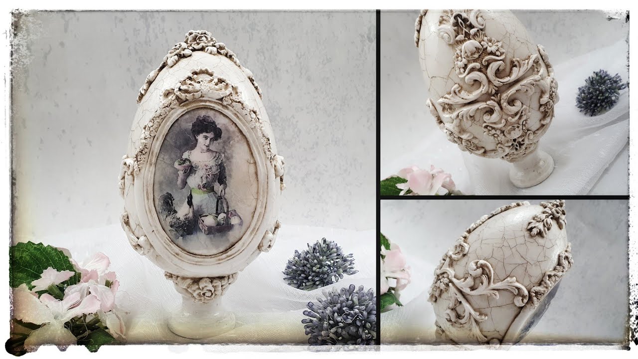 Decoupage : Vintage style egg 🥚 diy...