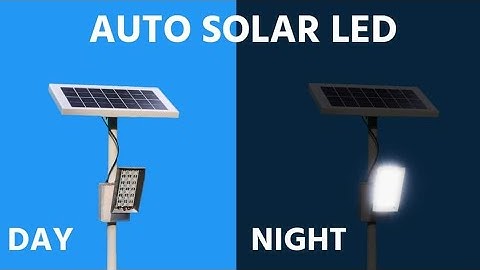 How to make automatic solar panel led light for garden