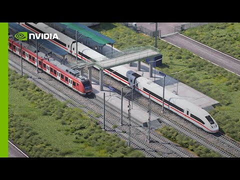 Building Autonomous Rail Networks in NVIDIA Omniverse with Digitale Schiene Deutschland