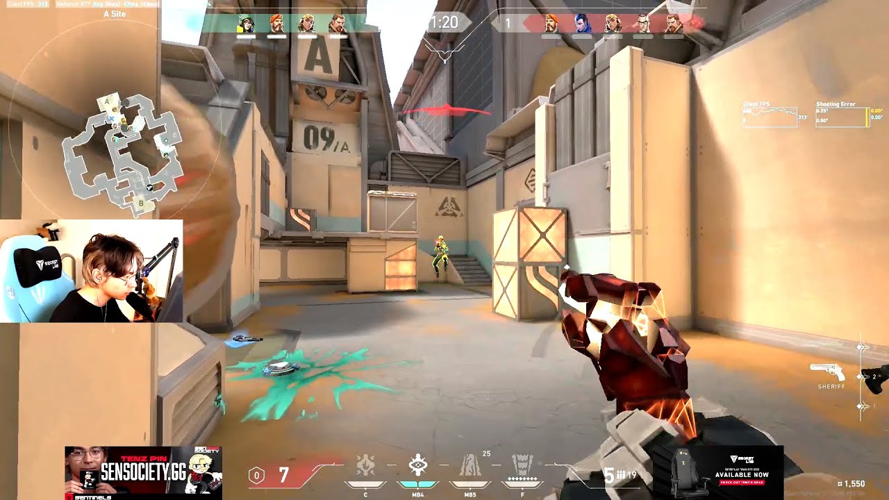 MATCH 250! TENZ BREACH VOD RADIANT RANKED IN FRACTURE! KDA 19/9/6 [FULL MATCH VOD]