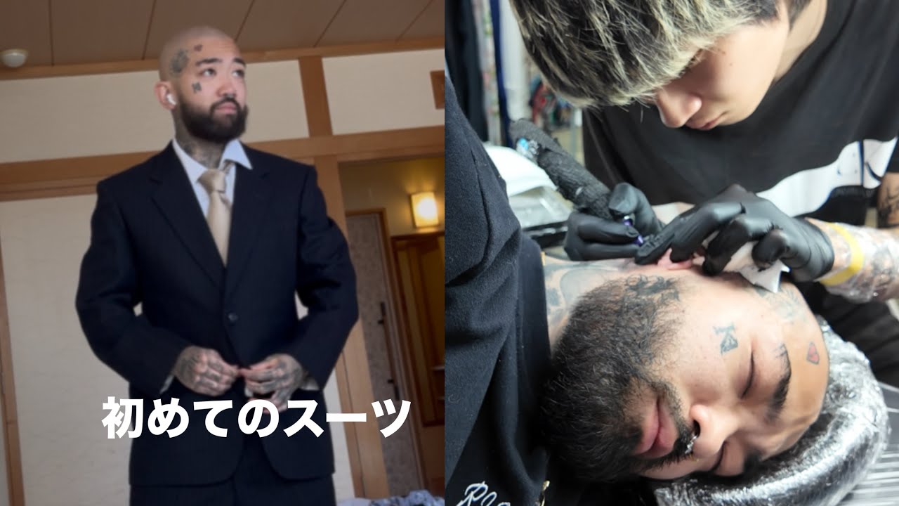 青森で結婚式に出て頭にタトゥー