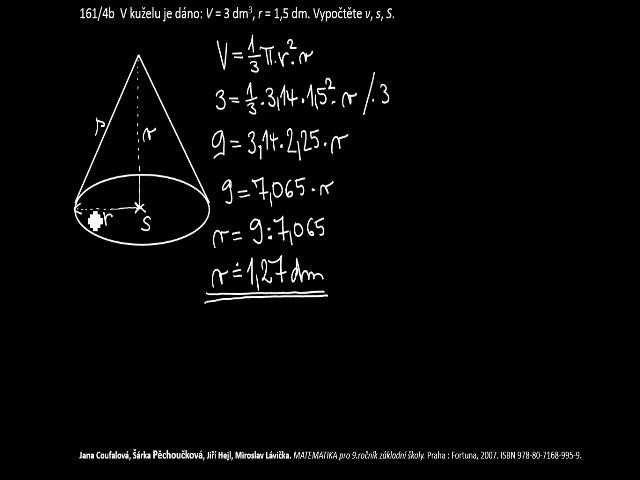 Jak se počítá kužel?