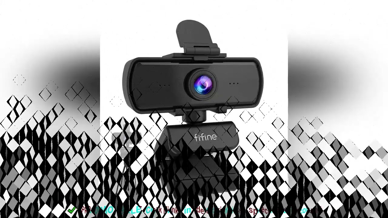 FIFINE 1440p Full HD PC Webcam with Microphone, tripod, for USB Desktop & Laptop,Live Streaming Webc