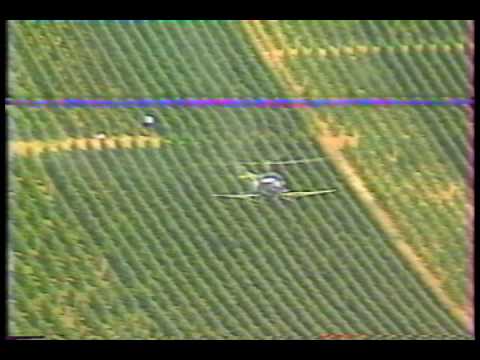 Traitement des vignes par hélicoptère