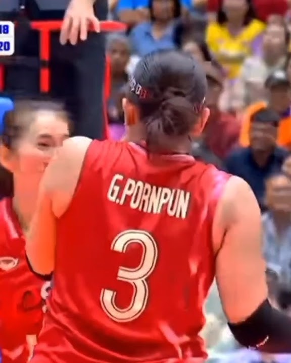 Thailand,Pornpun and Hattaya, miscommunication but in 2nd attempt was very nice #volleyball #shorts