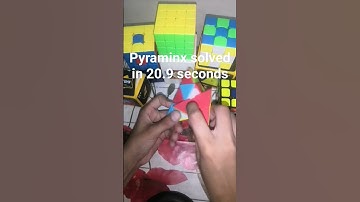 Pyraminx cube solved in 20.9 secs|#cuber #ytshorts #viral #rubikscube #pyraminx