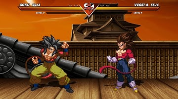 GOKU SSJ4 vs VEGETA SSJ4 - Highest Level Incredible Epic Fight!